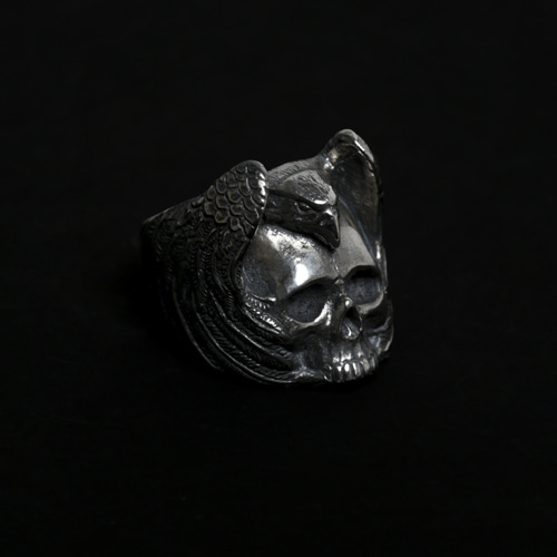 Eagle with Skull Ring