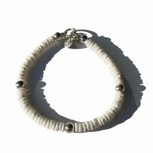 White Shell Beads Bracelet